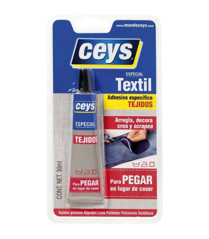 TEXTILCEYS ADHESIVO TRANSPARENTE PARA TEJIDOS 30ml