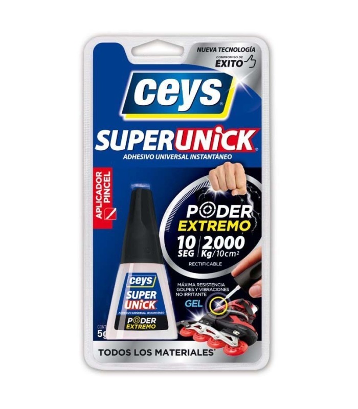 ADHESIVO INSTANTÁNEO PINCEL PODEREXTREMO 5gr SUPERUNICK CEYS