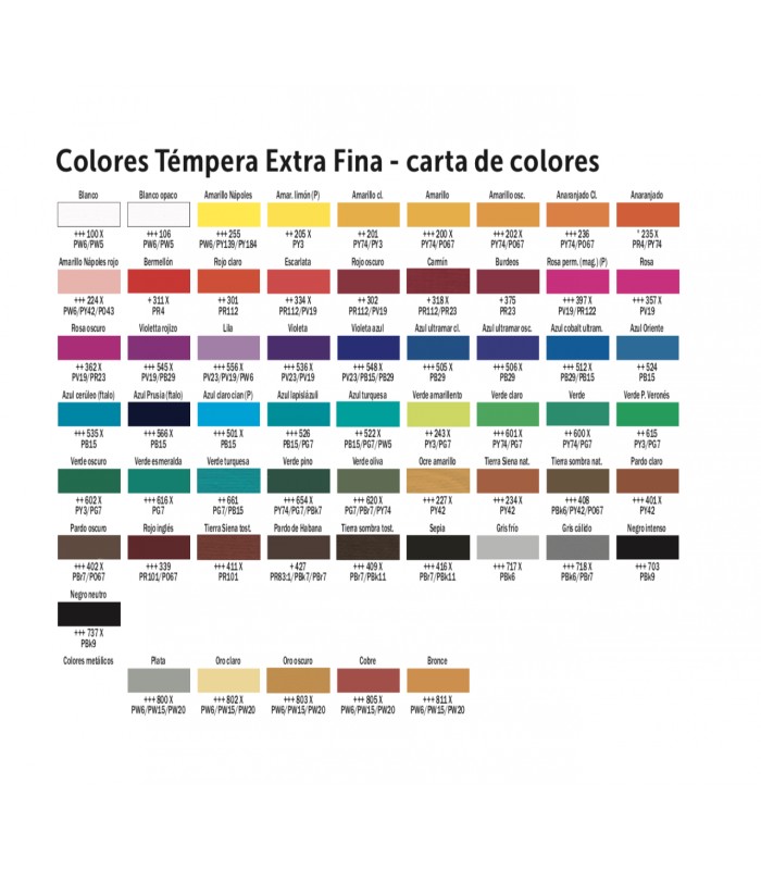 Tempera gouache extra fina Talens colores sueltos