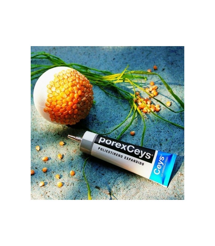 POREXCEYS PEGAMENTO PARA POLIESTILENO EXPANDIDO Y CORCHO BLANCO 70 ML
