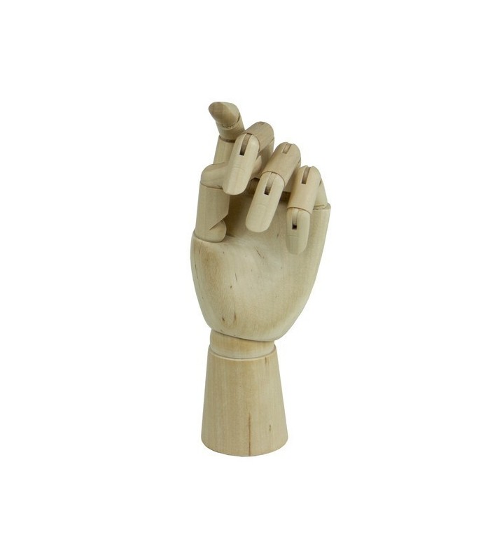 Mano madera 30 cm Izquierda