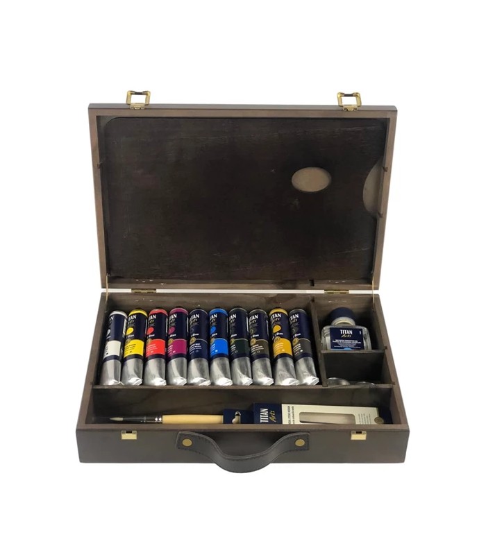 Caja 10 tubos óleo Titan extra fino 60 ml