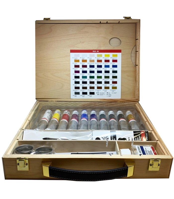 Caja 10 tubos óleo Goya Study 60 ml. Titan Arts