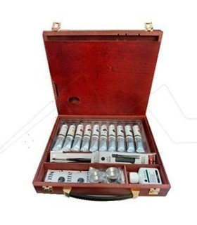 Maletín acrílico extra fino 10 colores 60ml | Pincolor