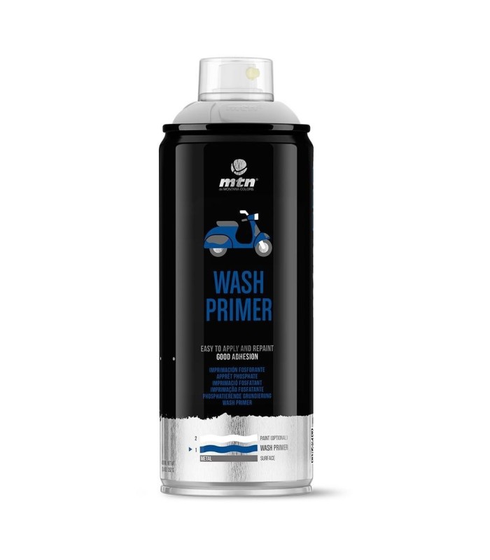 ▷ SPRAY IMPRIMACIÓN FOSFATANTE WASH PRIMER BLANCA 400 ML MONTANA| Pincolor