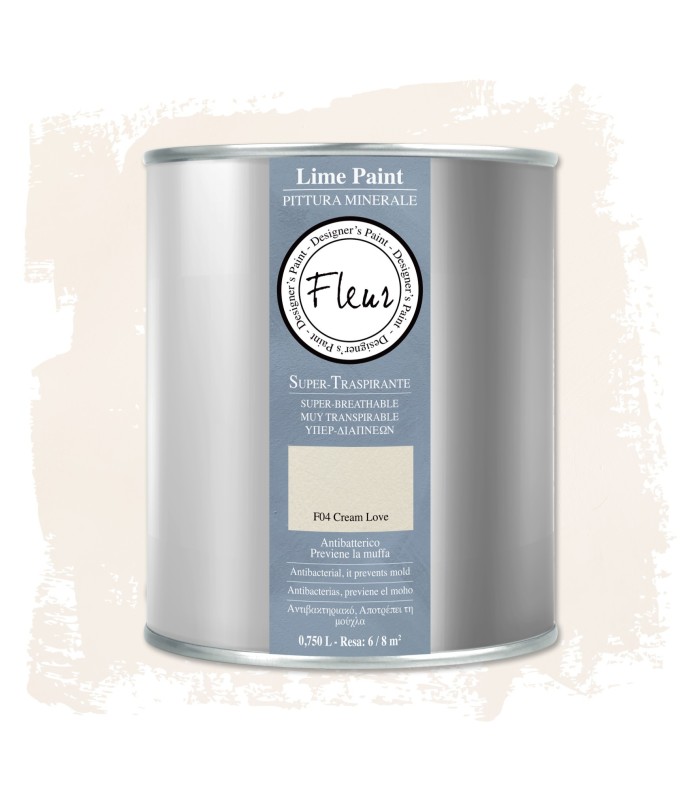 pintura mineral lime paint cream love de fleur
