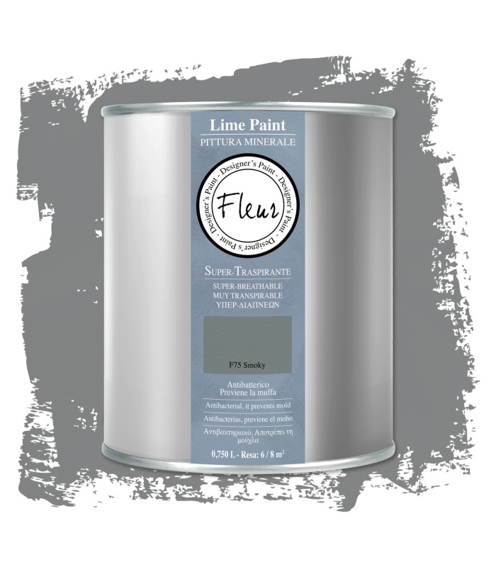 Fleur pintura mineral lime paint smoky