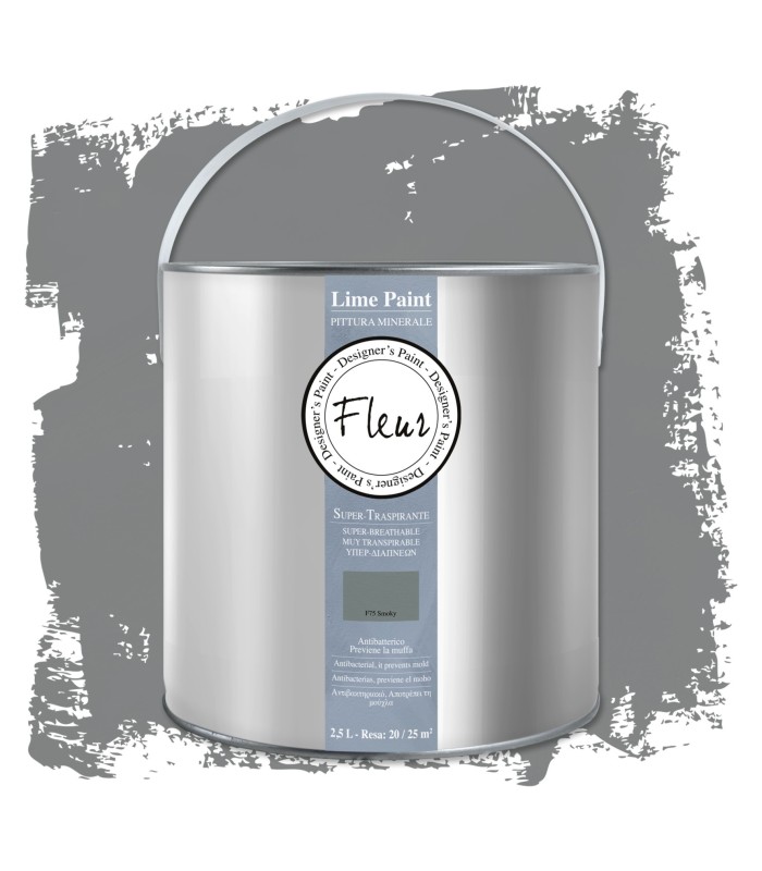 pintura mineral gris Smooky 2,5L Fleur lime paint
