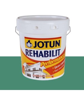 Pintura verde mate sea emerald para fachada Jotun Rehabilit