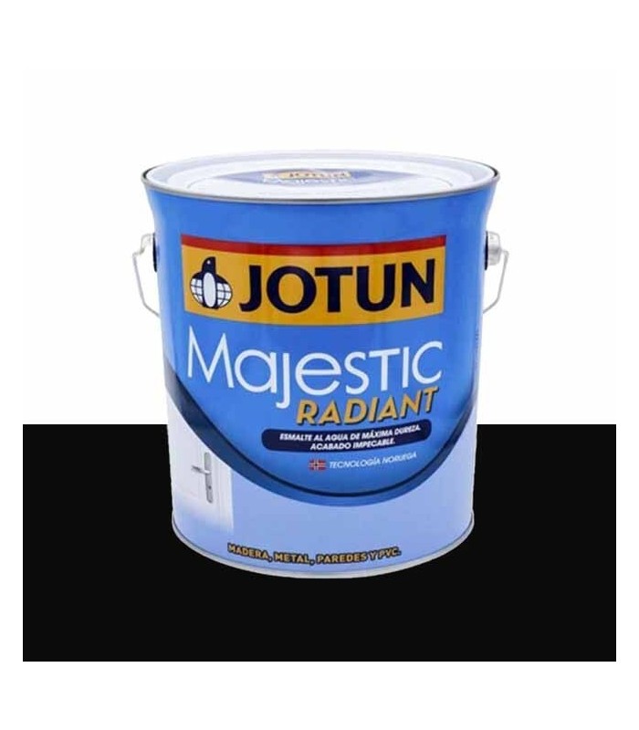 Esmalte negro al agua acabado brillante