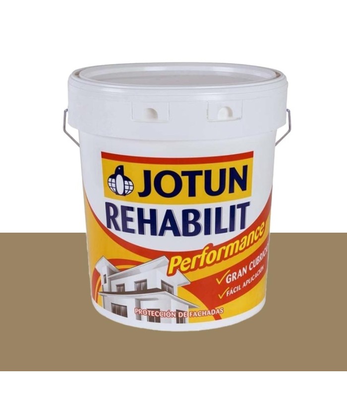Pintura marrón fachadas Rehabilit Jotun Nutmeg