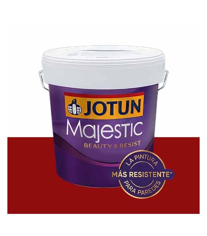 Pintura plástica roja lavable y acrílica de JOTUN