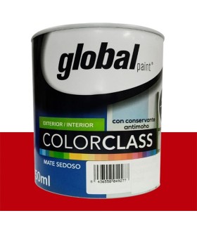 Pintura plástica rojo mate acabado liso Globalpaint