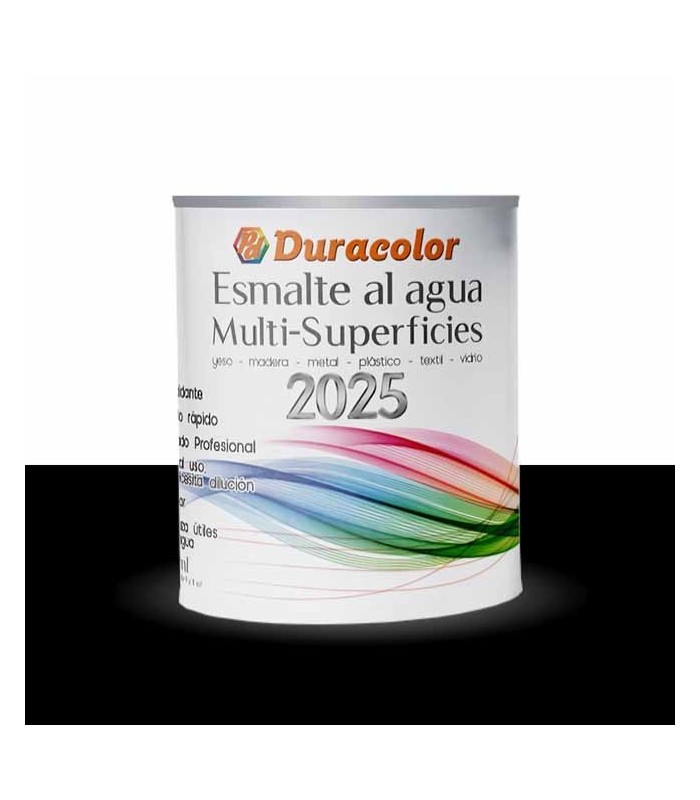 Esmalte al agua negro mate multi-superficie DURACOLOR