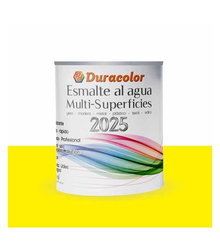 Esmalte al agua satinado amarillo
