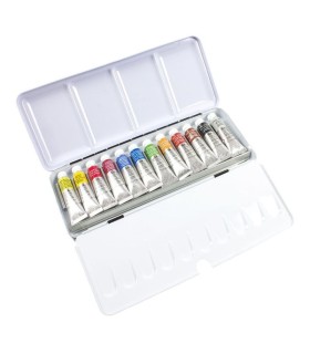 caja metálica acuarela