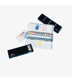 Estuche metálico 12 medios godets Winsor & Newton