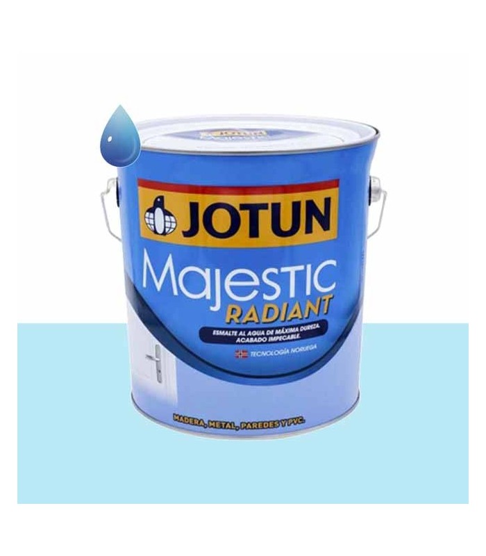 Esmalte brillante al Agua ice turqouise para madera y metal Majestic Radiant de Jotun