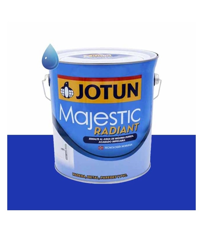 Esmalte brillante al Agua parrot blue para madera y metal Majestic Radiant de Jotun