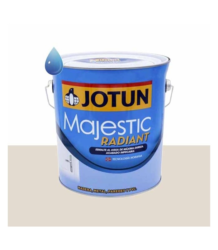 Esmalte brillante al agua white pepper para madera y metal Majestic Radiant de Jotun