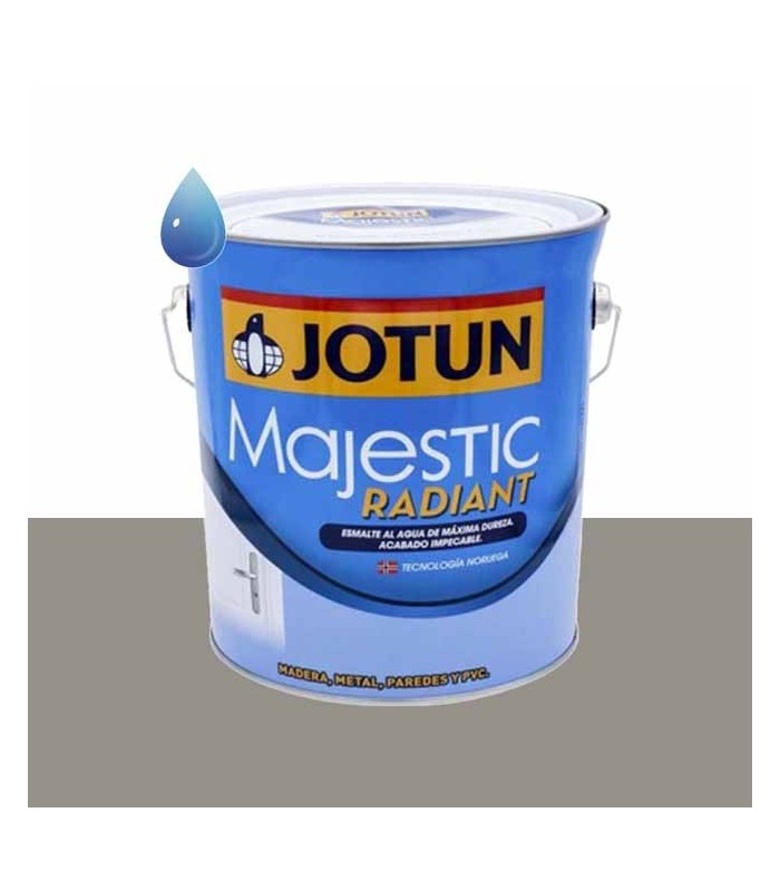 Esmalte brillante al agua industrial grey para madera y metal Majestic Radiant de Jotun
