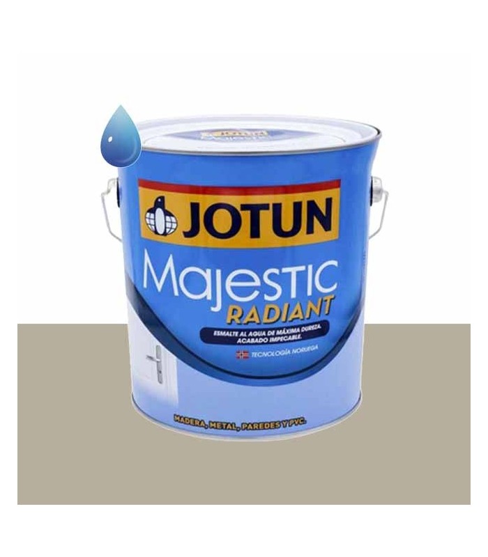 Esmalte brillante al agua iron grey para madera y metal Majestic Radiant de Jotun