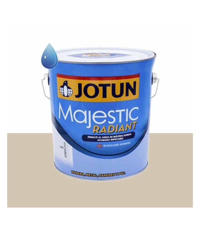 Esmalte brillante al agua limestone para madera y metal Majestic Radiant de Jotun