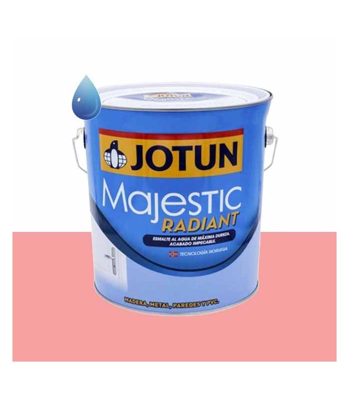 Esmalte brillante al agua princess pink para madera y metal Majestic Radiant de Jotun