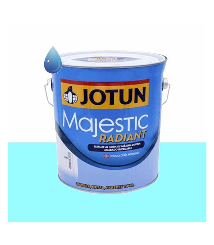 Esmalte brillante al agua aqua soft para madera y metal Majestic Radiant de Jotun