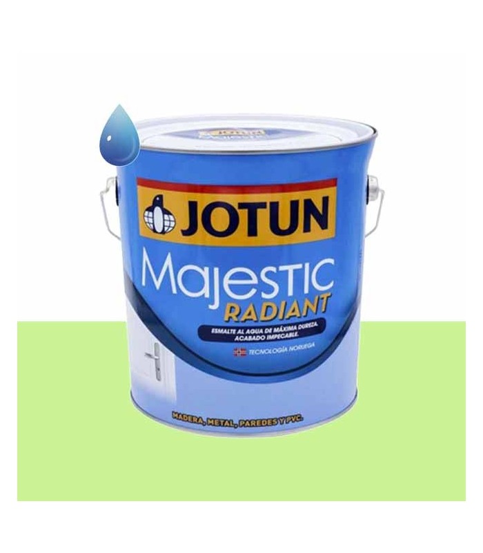 Esmalte brillante al agua kiwi para madera y metal Majestic Radiant de Jotun