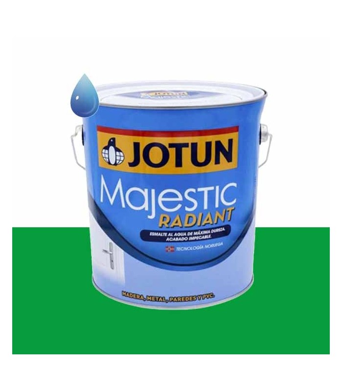 Esmalte brillante al agua olive stalk para madera y metal Majestic Radiant de Jotun