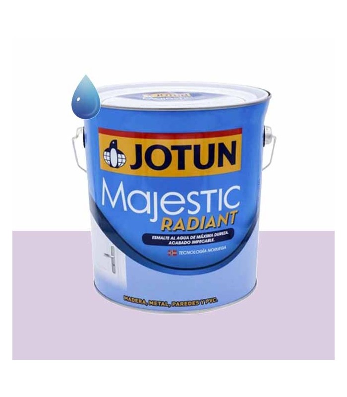Esmalte brillante al agua heath violet para madera y metal Majestic Radiant de Jotun