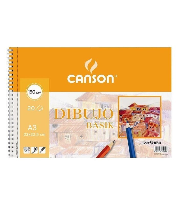 Bloc de dibujo Basik premium Canson 20 hojas 150 gramos