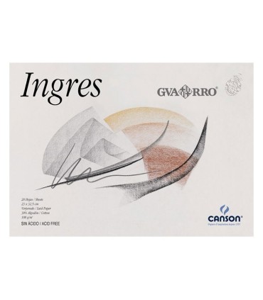 Bloc de papel verjurado Ingres 108gr 20 hojas Guarro CANSON