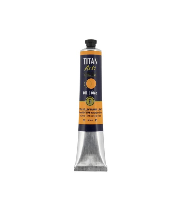 Tubo de óleo Titan Extra Fino amarillo titan naranja claro