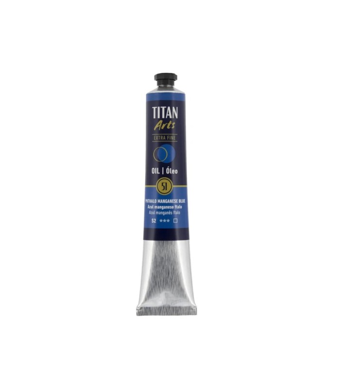 Tubo de óleo Titan Extra Fino azul manganeso ftalo
