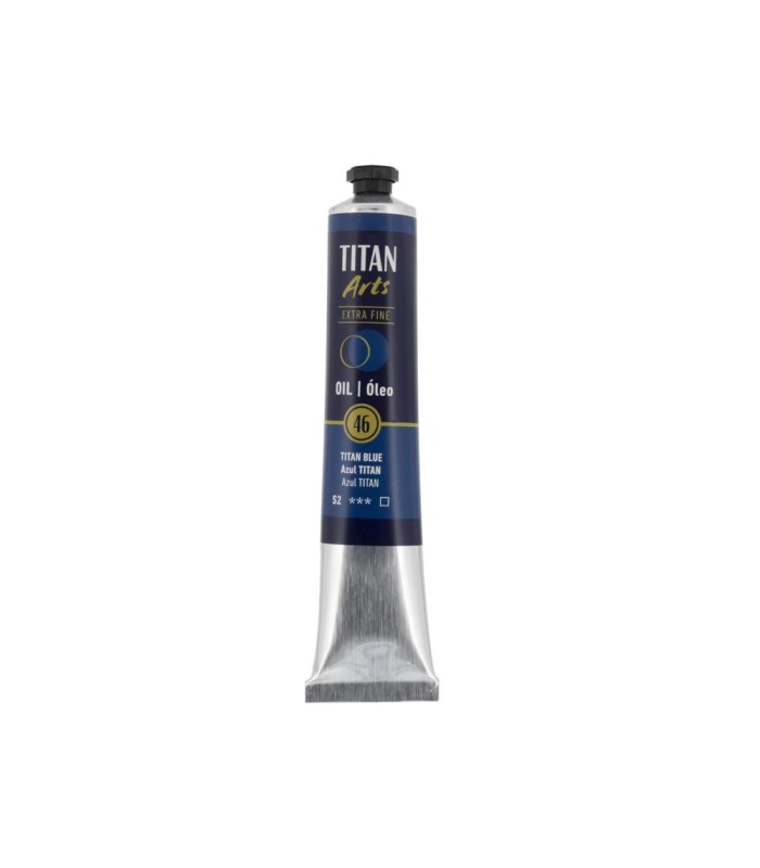 Tubo de óleo Titan Extra Fino azul titan