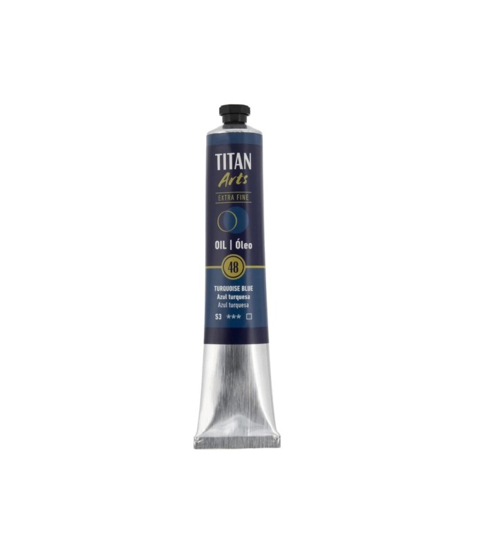 Tubo de óleo Titan Extra Fino azul turquesa