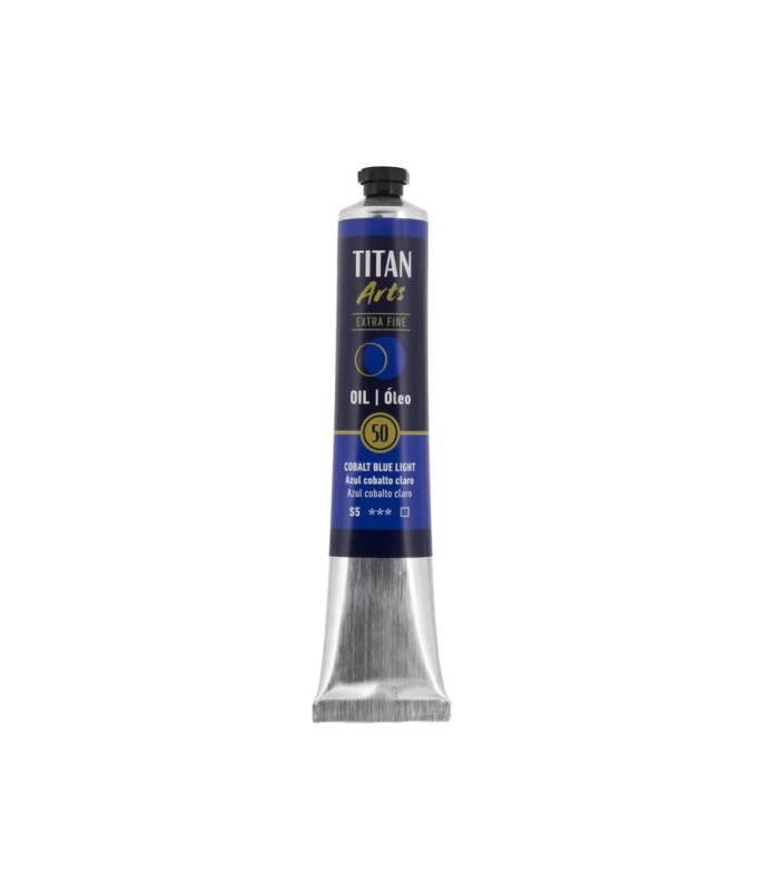 Tubo de óleo Titan Extra Fino azul cobalto claro