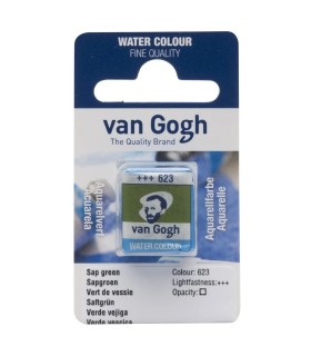 Medio Godets acuarela Van Gogh verde vejiga