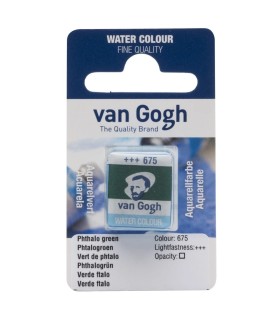 Medio Godets acuarela Van Gogh verde ftalo