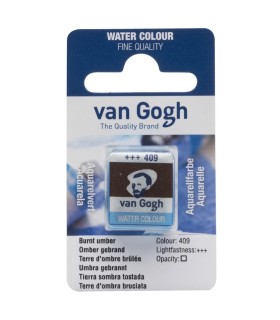 Medio Godets acuarela Van Gogh tierra sombra tostada