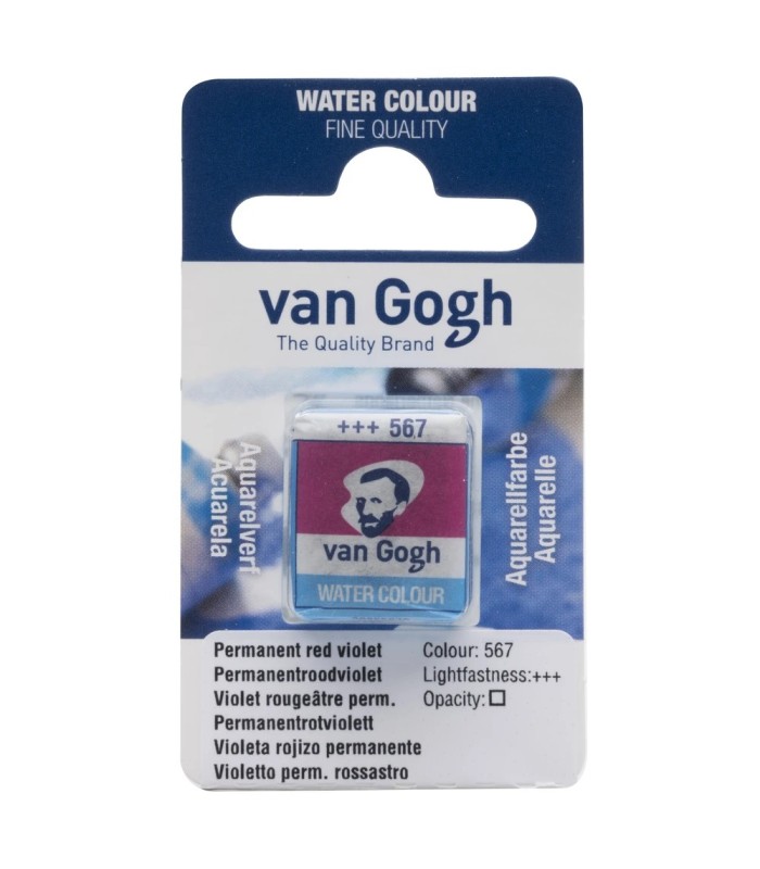 Medio Godets acuarela Van Gogh violeta rojizo permanente