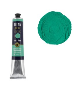 Tubo de óleo Titan Extra Fino gama color verde compuesto