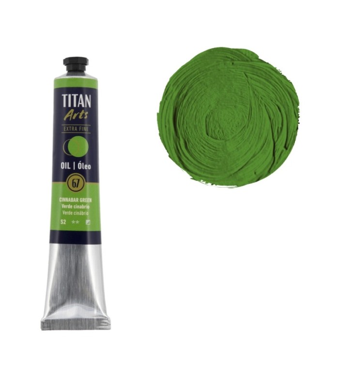 Tubo de óleo Titan Extra Fino gama color verde cinabrio
