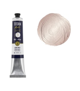 Tubo de óleo Titan Extra Fino gama color blanco perla