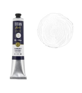 Tubo de óleo Titan Extra Fino gama color blanco titanio