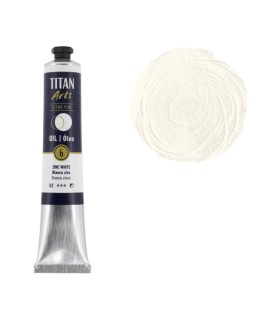 Tubo de óleo Titan Extra Fino gama color blanco zinc