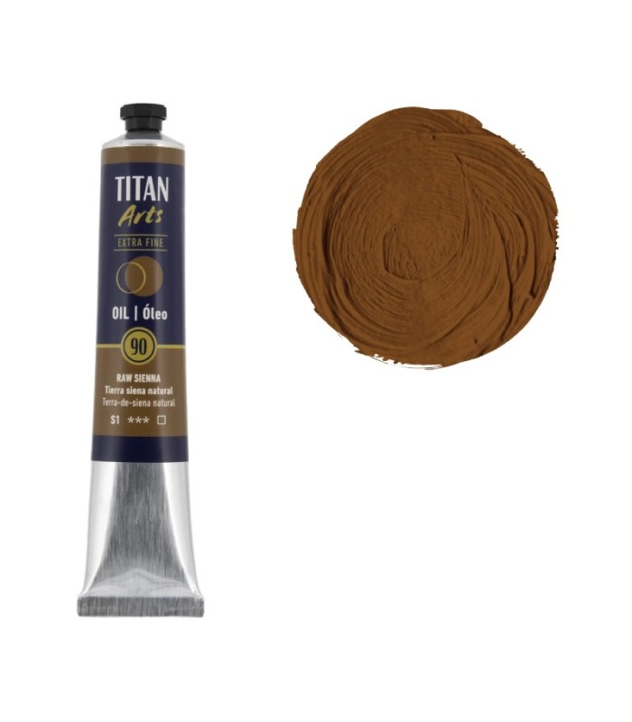 Tubo de óleo Titan Extra Fino gama color tierra siena natural