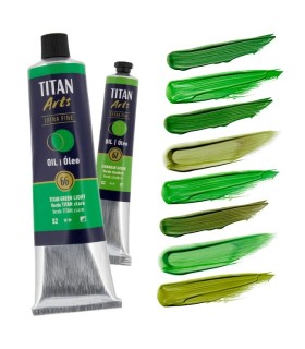 Tubo de óleo Titan Extra Fino tonalidades verde